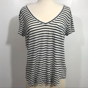 Black and white striped Paige shirt